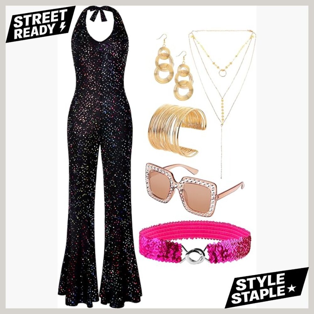 Small Polyester Jumpsuit With Accessory Set For C… - image 1